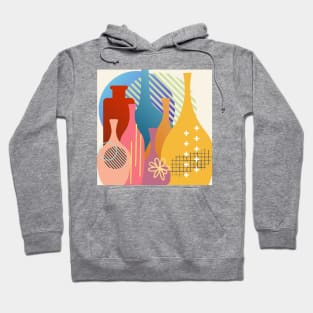 Mod Pots Modern Geometric Retro Style Hoodie